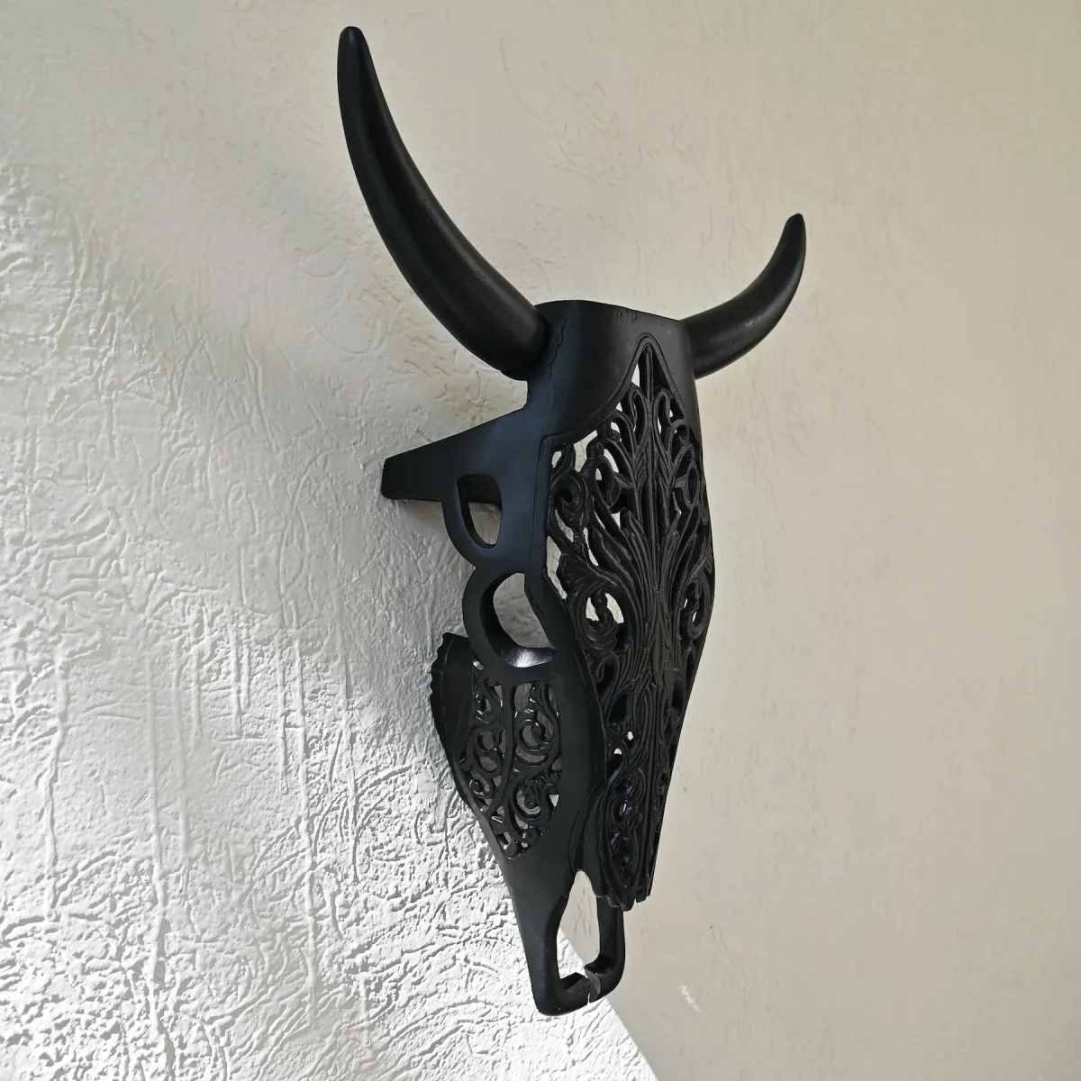 Carved Horn Steer Wall Décor M - Image 7